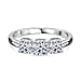 LUXURIANT 1 Ct. Lab Grown Diamond 3-Stone Ring SGL Certified (VS-G-H)