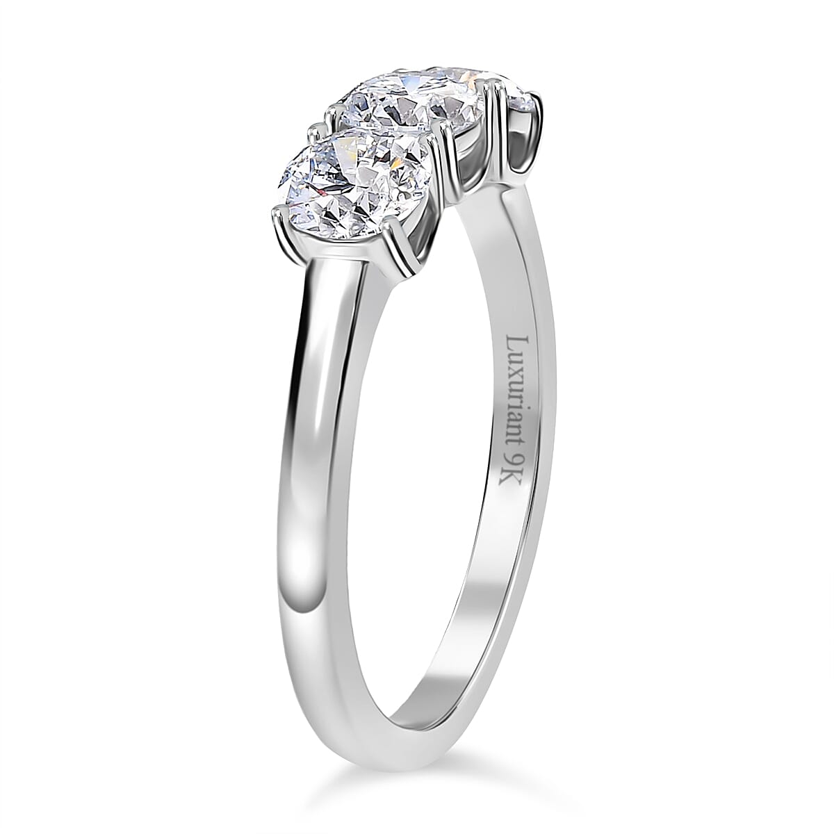 LUXURIANT SGL Certified Lab Grown Diamond (VS-G/H) 3 Stone Ring