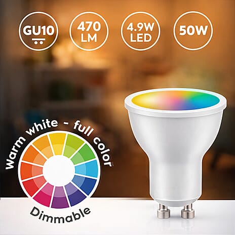 Alpina RGB Smart Wi-Fi Bulb GU10 4.9W - White