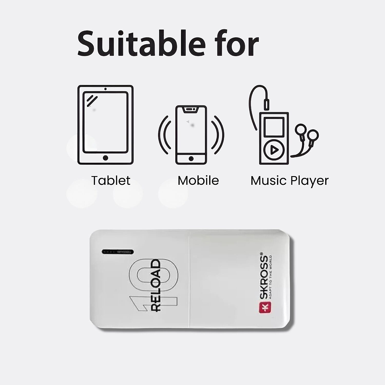 Power Bank - Recharge Devices. Compact, Sleek, Stylish - 10 000 mAh