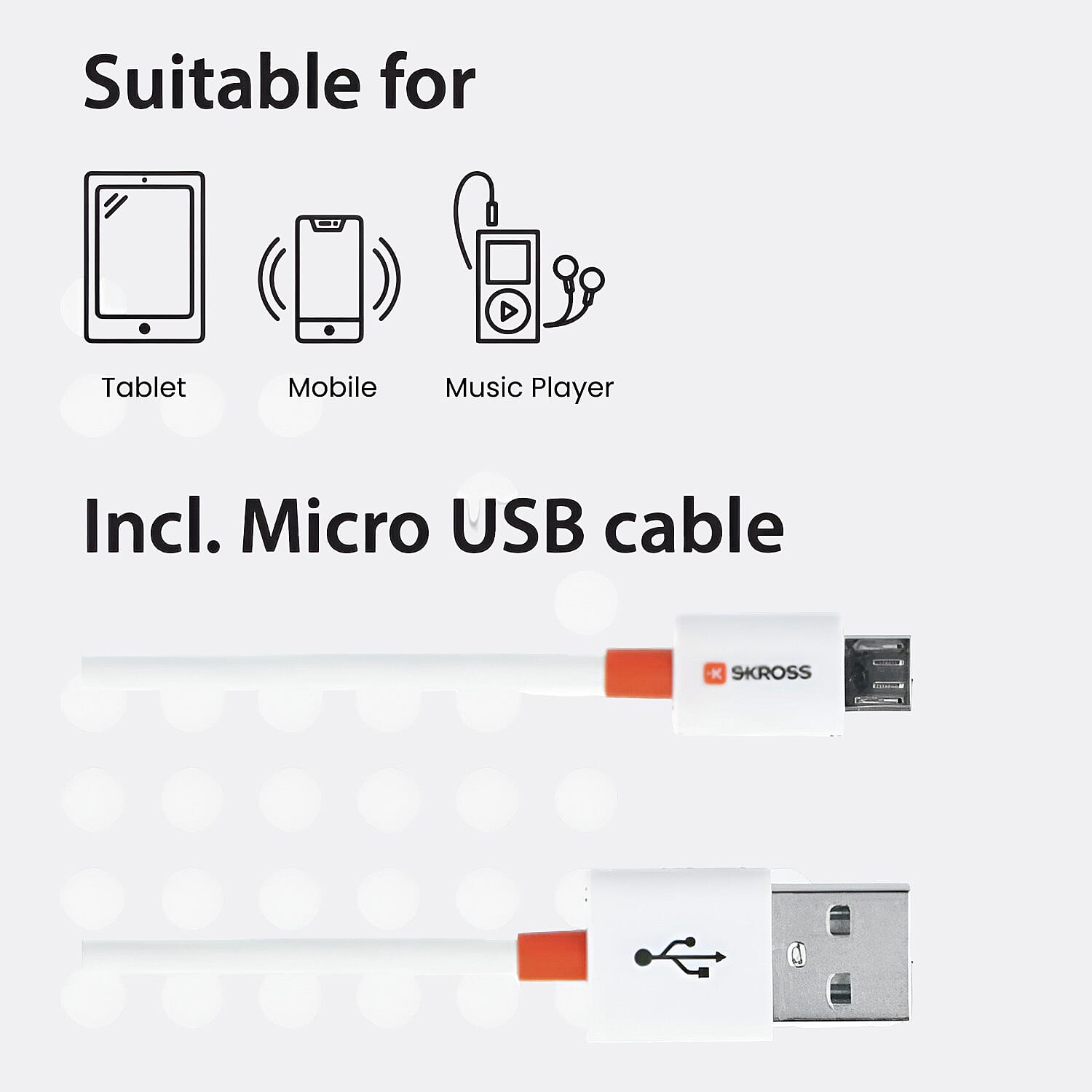 Sk-ross Powerbank 20,000 mAh - White