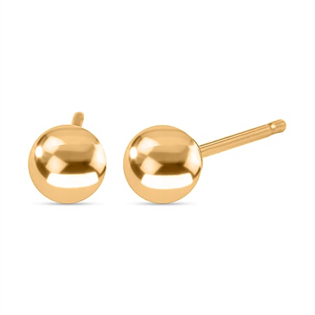 NY Close Out 14K Yellow Gold Ball Stud Earrings