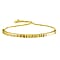 NY Close Out Deal - Yellow Gold Overlay Diamond Cut Sterling Silver Adjustable Bolo Bangle