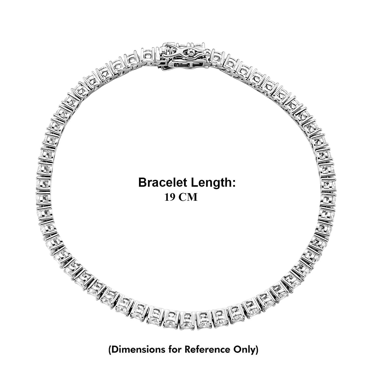 RADIANTA Moissanite - GRA Certified D-VVS1 Moissanite Line Bracelet (Size - 7.5) in Rhodium Overlay Sterling Silver 6.22 Ct.