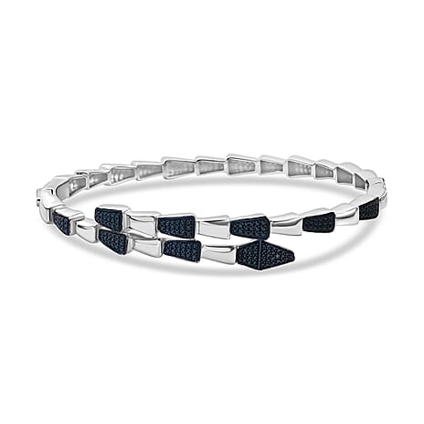 Blue Diamond  Full Bangle Pure Yellow Brass  0.01 ct  0.005  Ct.