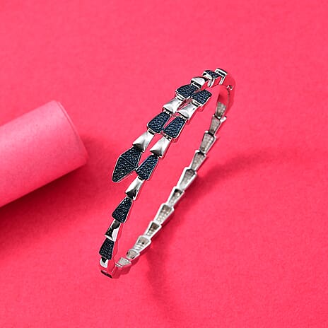 Blue Diamond  Full Bangle Pure Yellow Brass  0.01 ct  0.005  Ct.