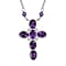 African Amethyst Necklace (Size - 20) in Silver Tone 4.78 Ct.