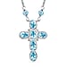 Skyblue Topaz Necklace (Size - 20) 7.48 Ct.