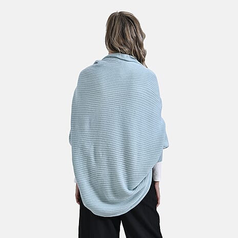 Tamsy Casual Knit Batwing Sleeve Open Cardigan (One Size) - Moss