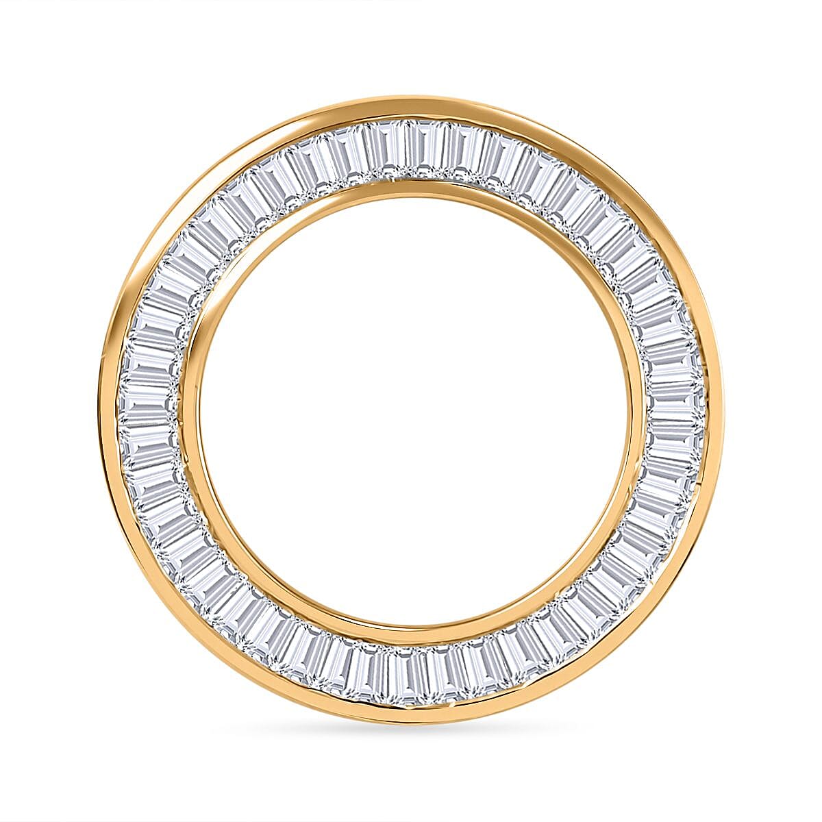 9K Yellow Gold Natural Diamond Circle of Life Pendant 0.25 Ct