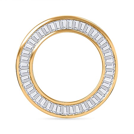 9K Yellow Gold Natural  Diamond Circle of Life Pendant