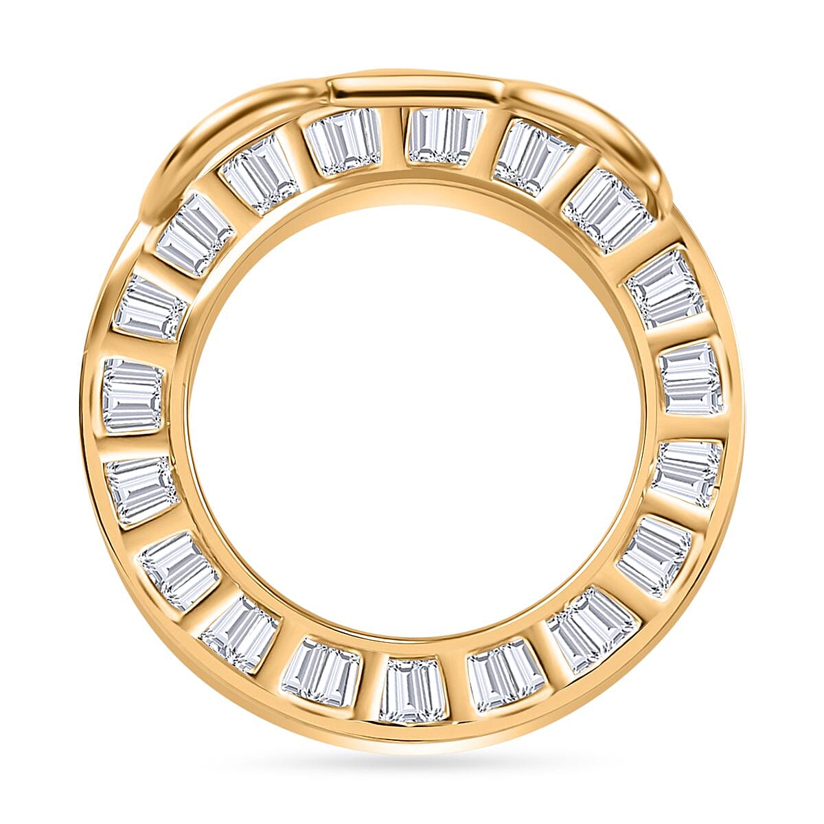 9K Yellow Gold Natural Diamond Circle of Life Pendant 0.25 Ct