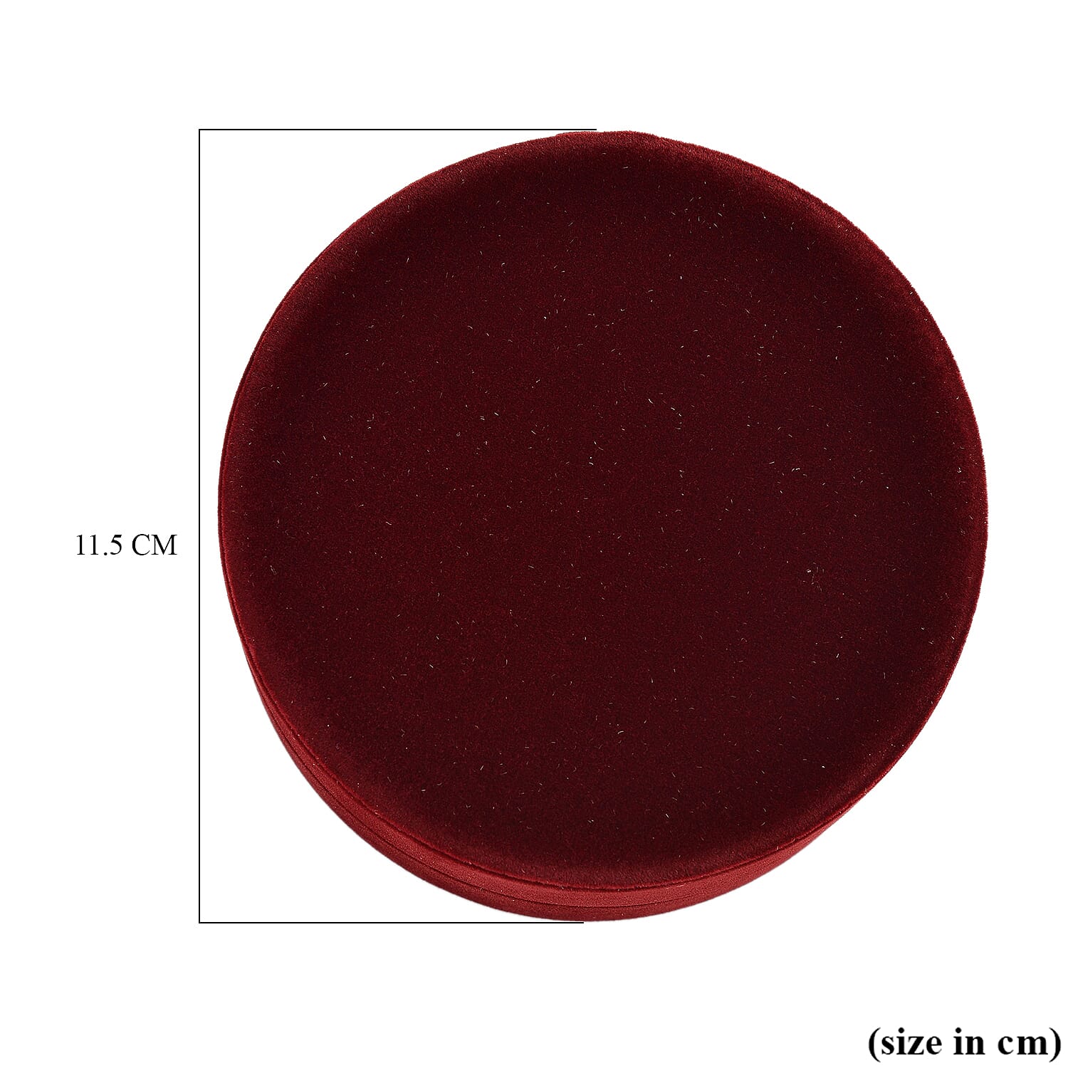 Christmas Dark Red Velvet Solid Bangle Box