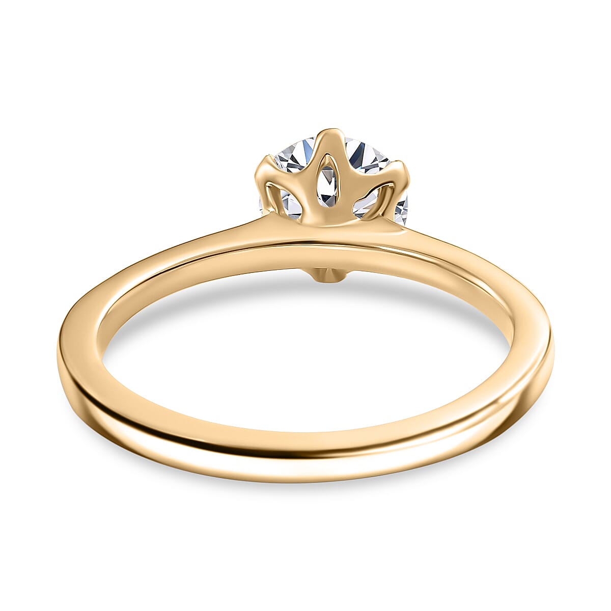 Luxuriant Diamond - 9K Yellow Gold SGL Certified Lab Grown Diamond (VS-E-F) Solitaire Ring 1.01 Ct. Luxuriant Diamond - 9K Yellow Gold SGL Certified Lab Grown Diamond (VS-E-F) Solitaire Ring 1.01 Ct.