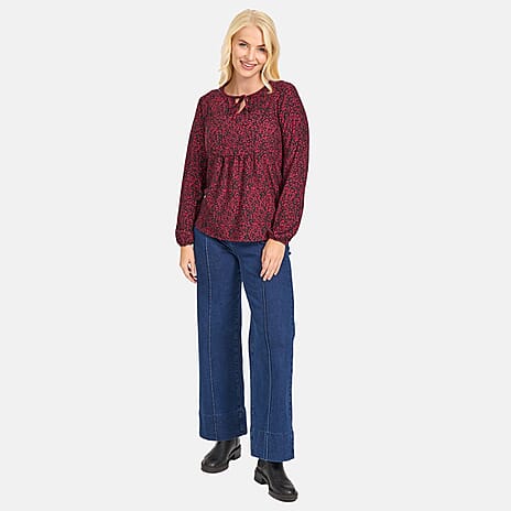 Mudflower Woven Top - Red Bud