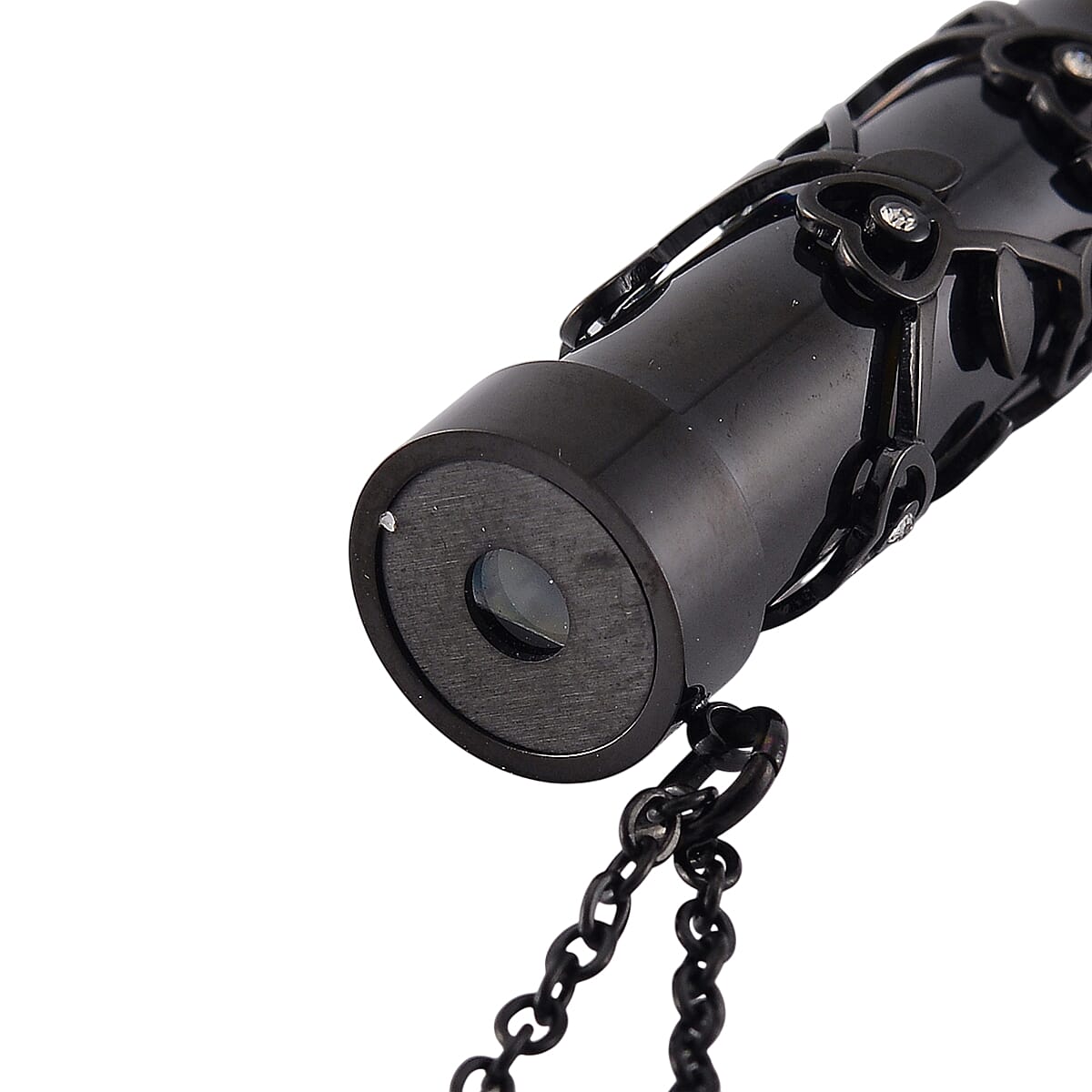 Multi Colour Cubic Zirconia Necklace (Size - 30-2 Ext.) with Lobster Clasp in Black Tone.