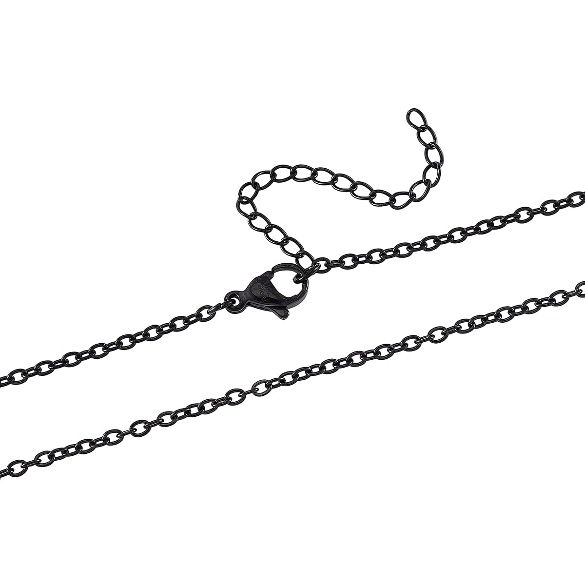 Multi Colour Cubic Zirconia Necklace (Size - 30-2 Ext.) with Lobster Clasp in Black Tone.