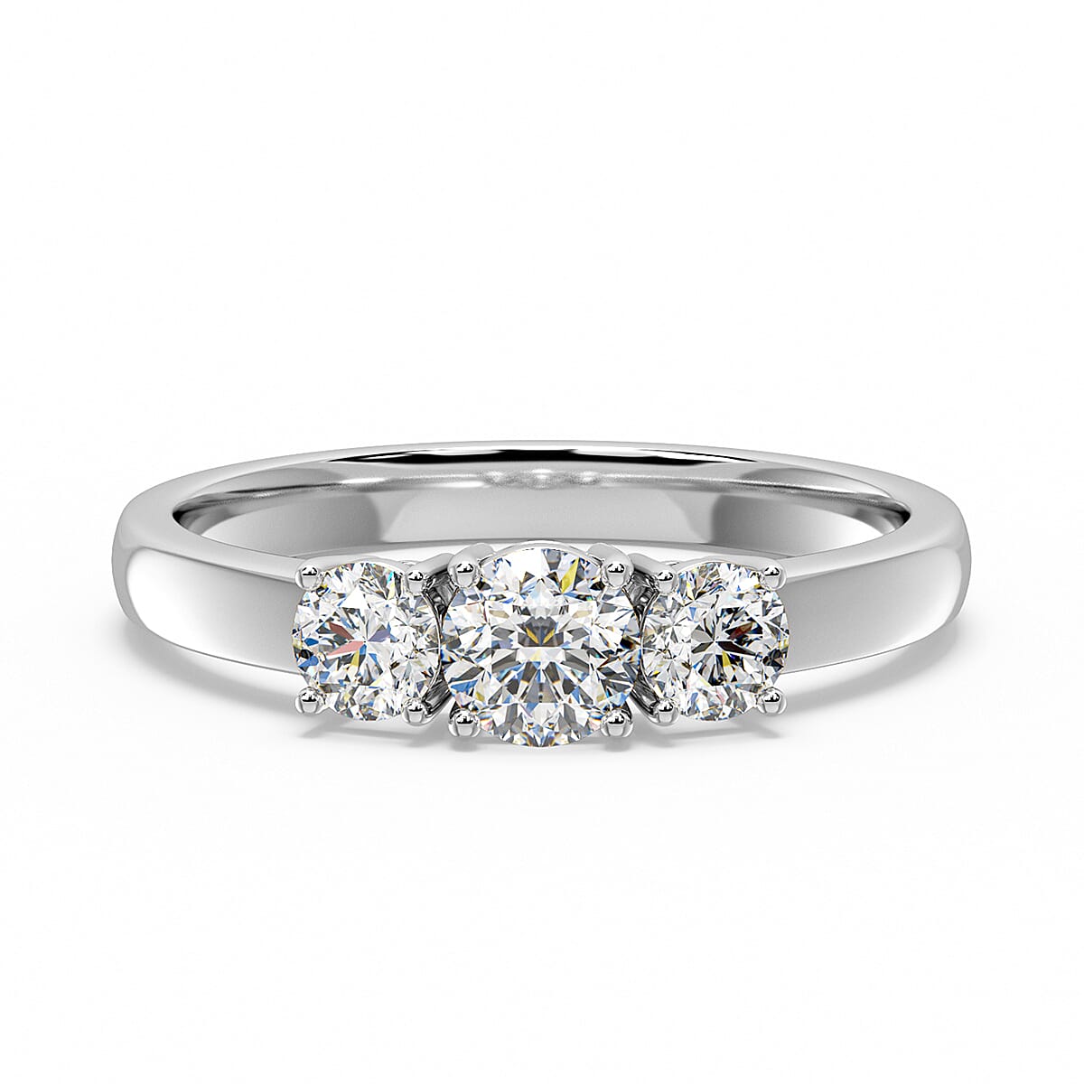 Luxuriant 950 Platinum SGL Certified Lab Grown Diamond (VS-GH) Ring 1.00 Ct.