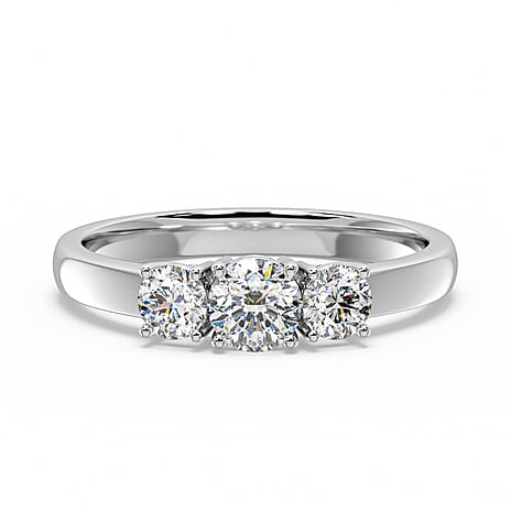 Luxuriant 950 Platinum SGL Certified Lab Grown Diamond (VS-GH) Ring 1.00 Ct.