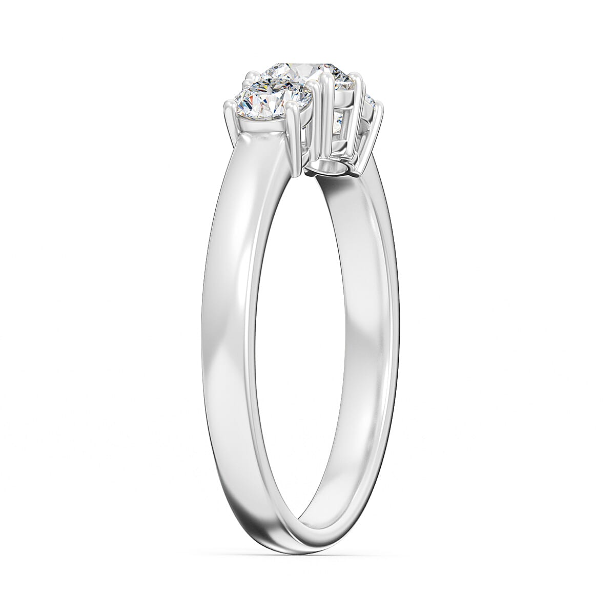 Luxuriant 950 Platinum SGL Certified Lab Grown Diamond (VS-GH) Ring 1.00 Ct.