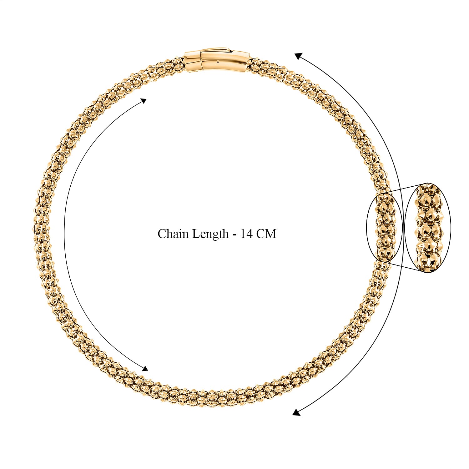 One Time Deal - Designer Inspiration Necklace with Fancy Clasp (Size - 20)- Yellow One Time Deal - Designer Inspiration Necklace with Fancy Clasp (Size - 20)- Yellow