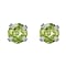 Peridot Earring With Push Back Sterling Silver