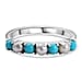 Band Ring in Platinum Overlay Sterling Silver