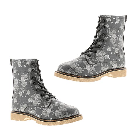 DR KELLER Ladies Shoe (Size 5) - Grey Floral