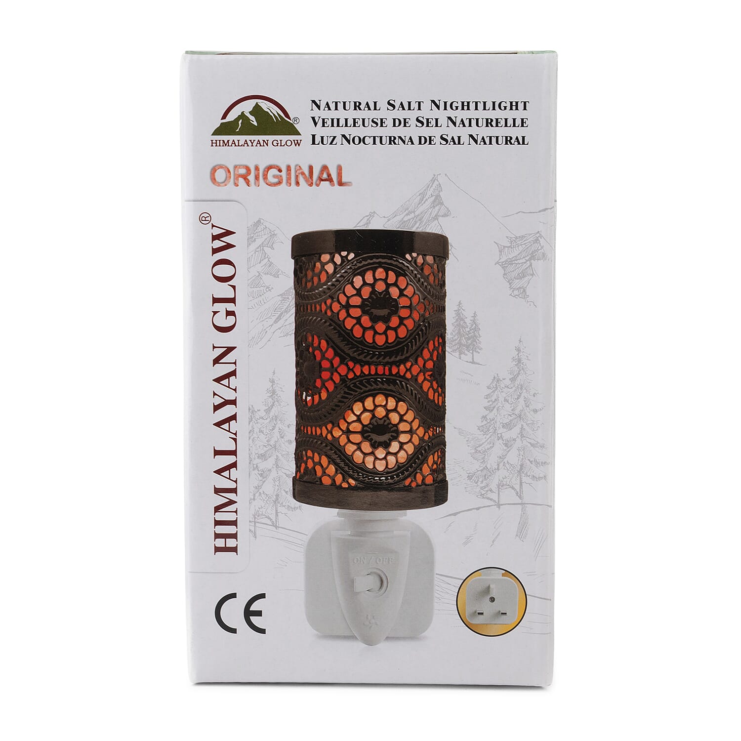 Original Ornate Himalayan Glow Natural Salt Nightlight Lamp