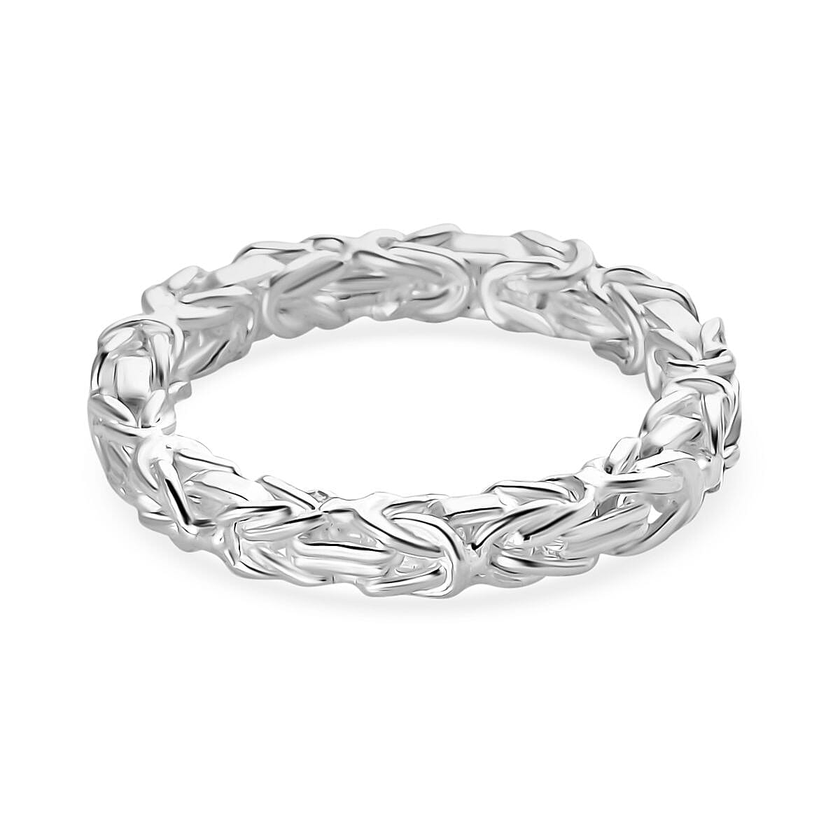 FIRST TIME EVER - Sterling Silver Byzantine Link Ring FIRST TIME EVER - Sterling Silver Byzantine Link Ring