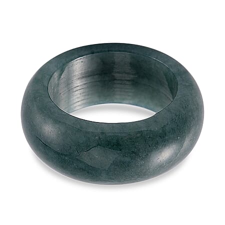 Guatemala Natural Type A Olmec Blue Jadeite Ring