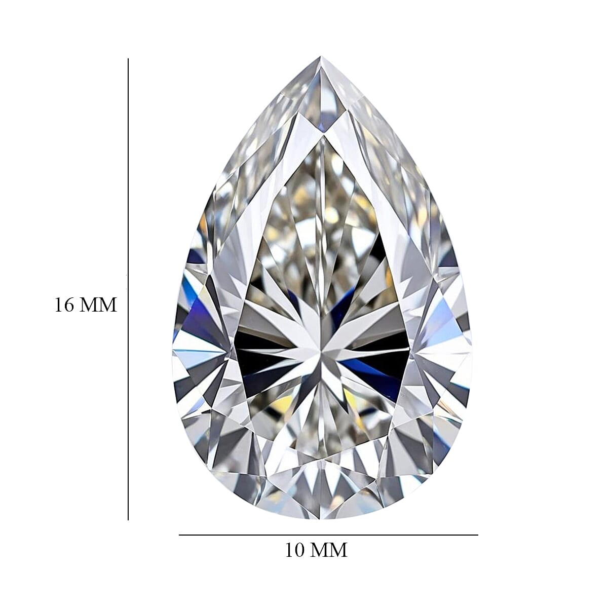 First Time Ever- IGI Certified VS-G Pear Cut Lab Grown Loose Diamond 7.03 Ct