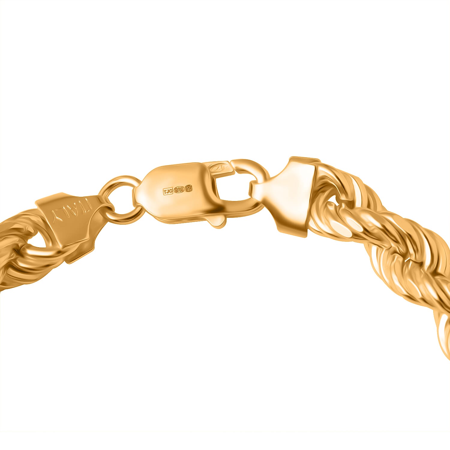 Close Out Deal- Sterling Silver Rope Chain Bracelet (Size - 8) With Lobster Clasp 36.50 Gram