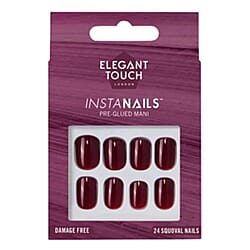 Instant Gloss Pre-Glued False Nails Pack - 24 Pieces