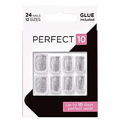 Instant Gloss Pre-Glued False Nails Pack - 24 Pieces