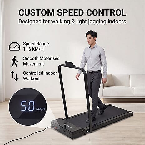 SOULSMART Treadmill with Handle - Black