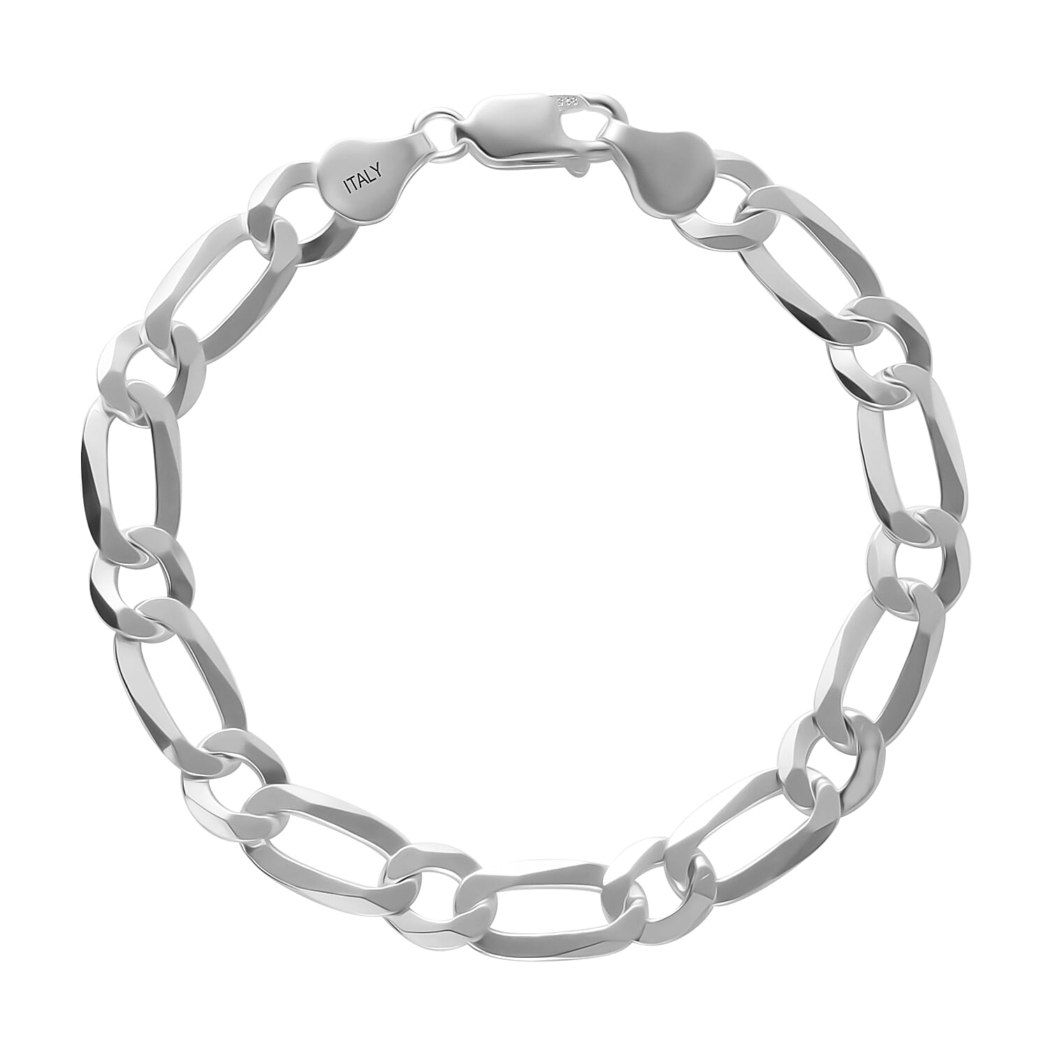 Sterling Silver Bracelet (Size - 7.5) with Lobster Clasp 