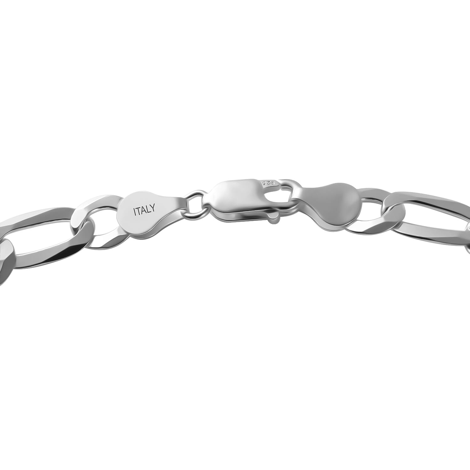 Sterling Silver Bracelet (Size - 7.5) with Lobster Clasp 