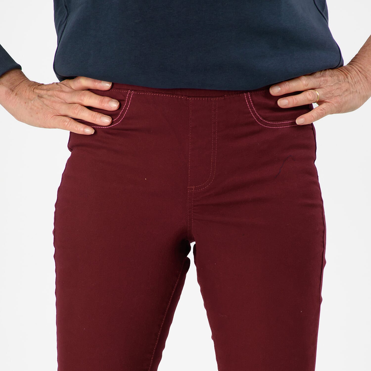 AVON Cotton Jegging - Burgundy (Size 8 - 10)