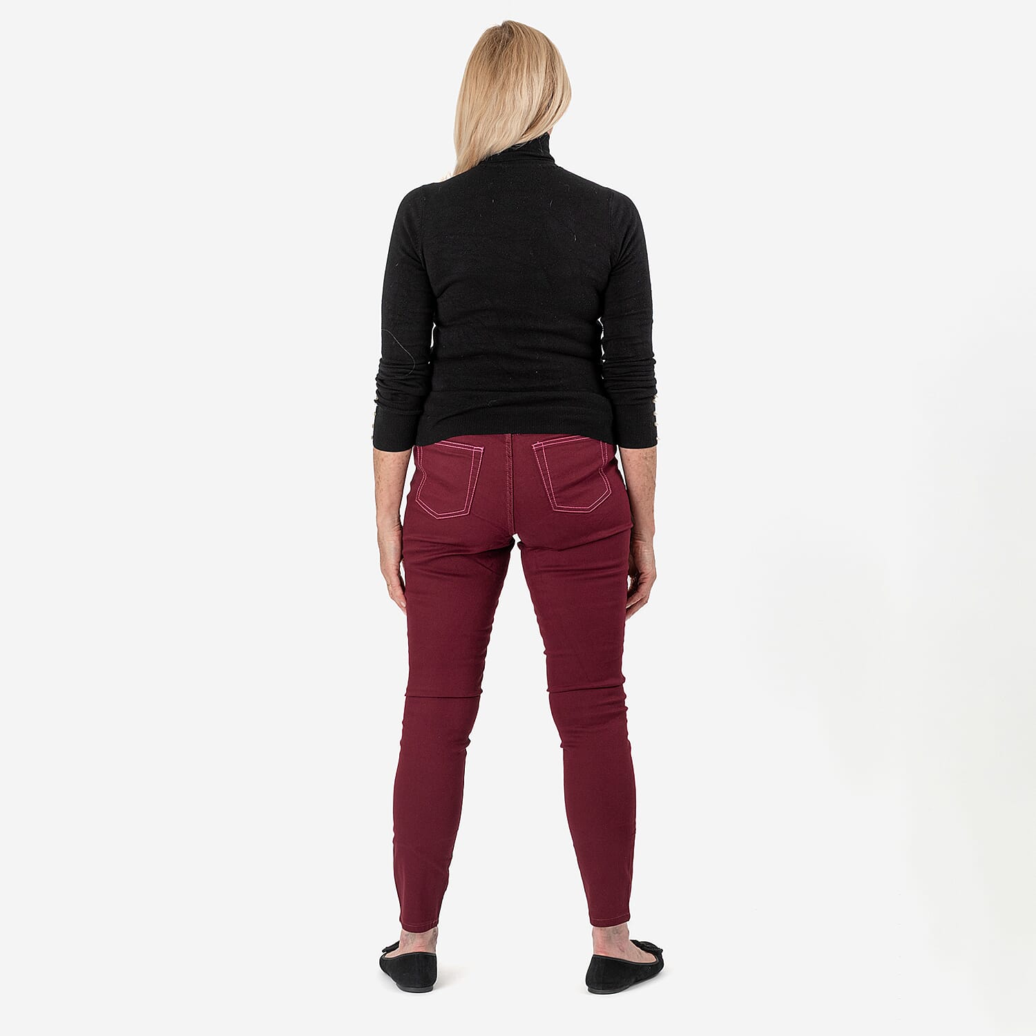 AVON Cotton Jeggings (Size 12-14) - Berry Red