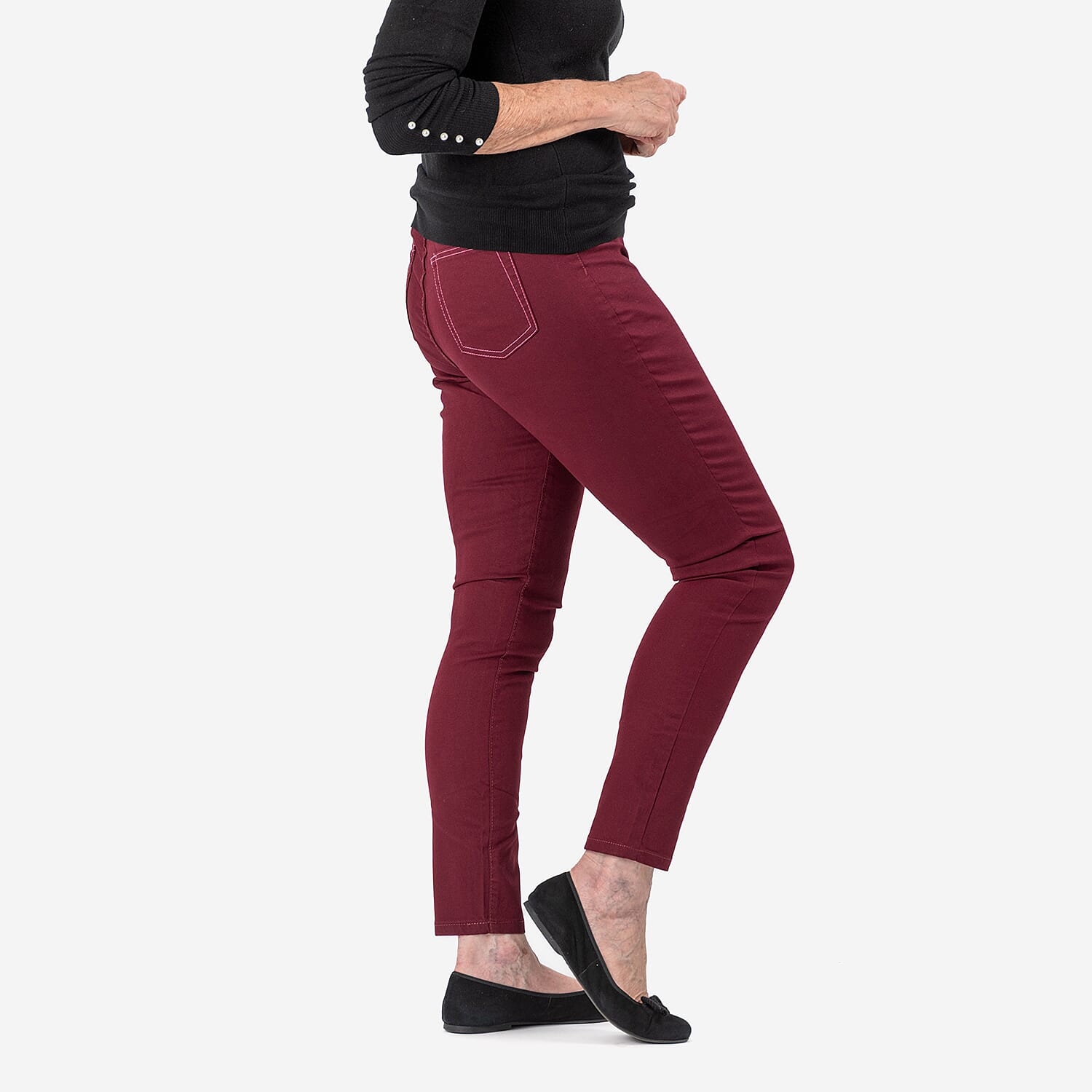 AVON Cotton Jeggings (Size 12-14) - Berry Red
