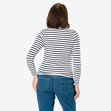 AVON Cotton Knitted TShirt (Size 8 to 10) - Blue