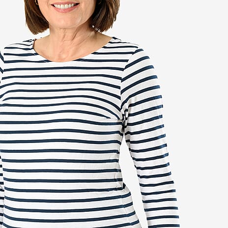 AVON Cotton Knitted TShirt (Size 8 to 10) - Blue