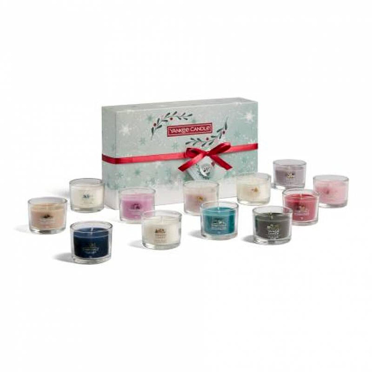 One Time Deal - Yankee Candle Gift Set | 12 Scented Filled Votive Candles | Snow Globe Wonderland Collection