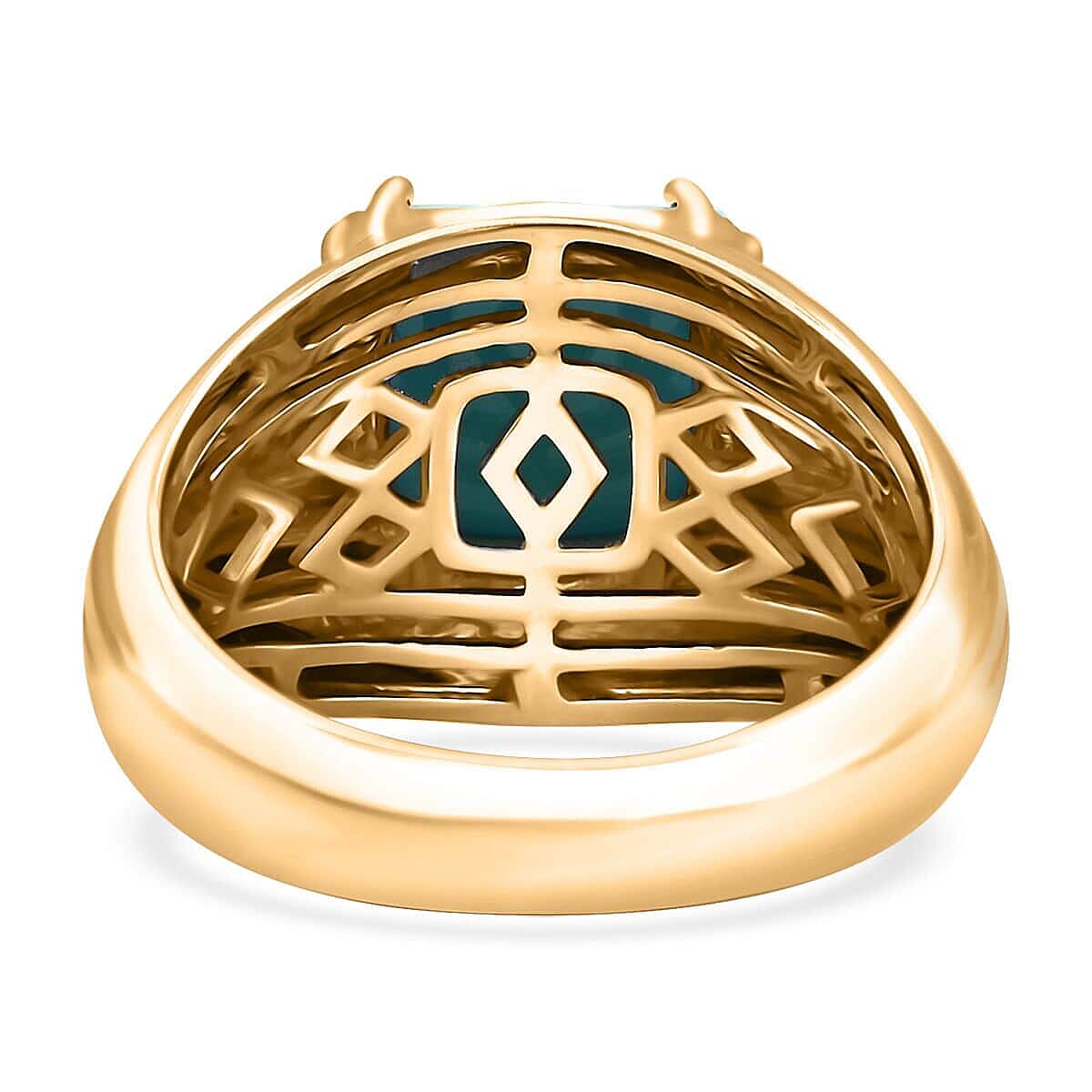 Luxoro AAA Sleeping Beauty Turquoise Mens Ring in 10K Gold Luxoro AAA Sleeping Beauty Turquoise Mens Ring in 10K Gold