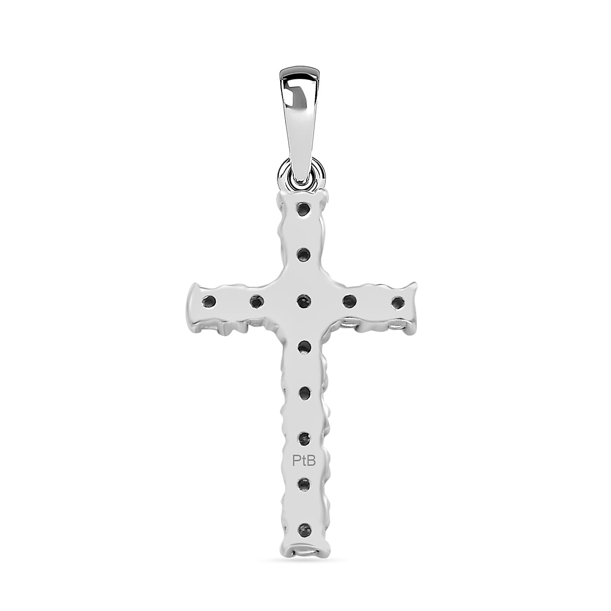 White Diamond Cross Pendant