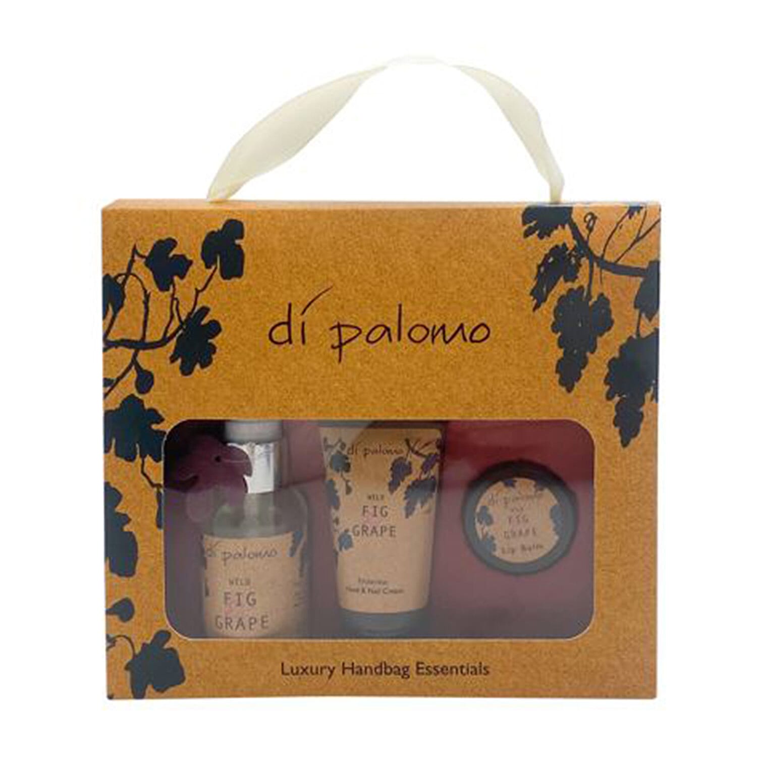 Di Palomo - Fig & Grape - Luxury Handbag Essentials - (Includes 60ml Body Mist, 30ml Hand & Nail Cream & 10ml Lip Balm - Hand Sanitiser 30ml)