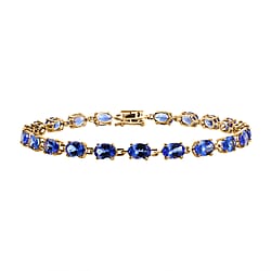 Tanzanite Link Bracelet in 14K White Gold