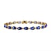 Tanzanite Link Bracelet in 14K Yellow Gold