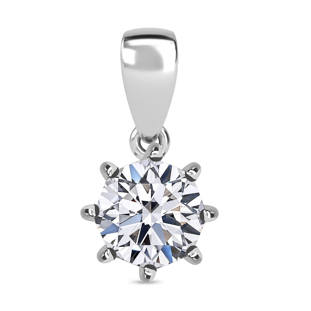 Luxuriant Diamond 950 Platinum SGL Certified (VS-G-H) Lab Grown Diamond Pendant 1.02 Ct.